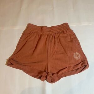 Nike Tinted Orange Athletic Shorts Elastic Waistband Soft Fabric